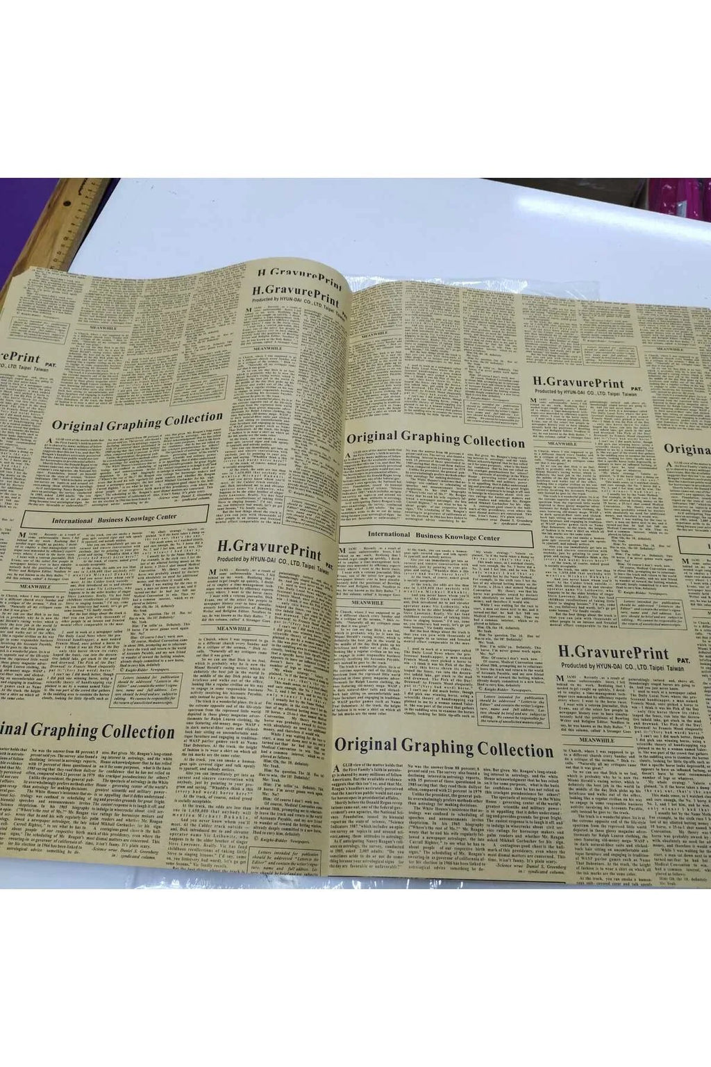 Buketlik Çiçek Ambalaj Kağıtı Gazete Çift Taraflı Baskılı 70*50 cm boyu 1 paket 38 adet.