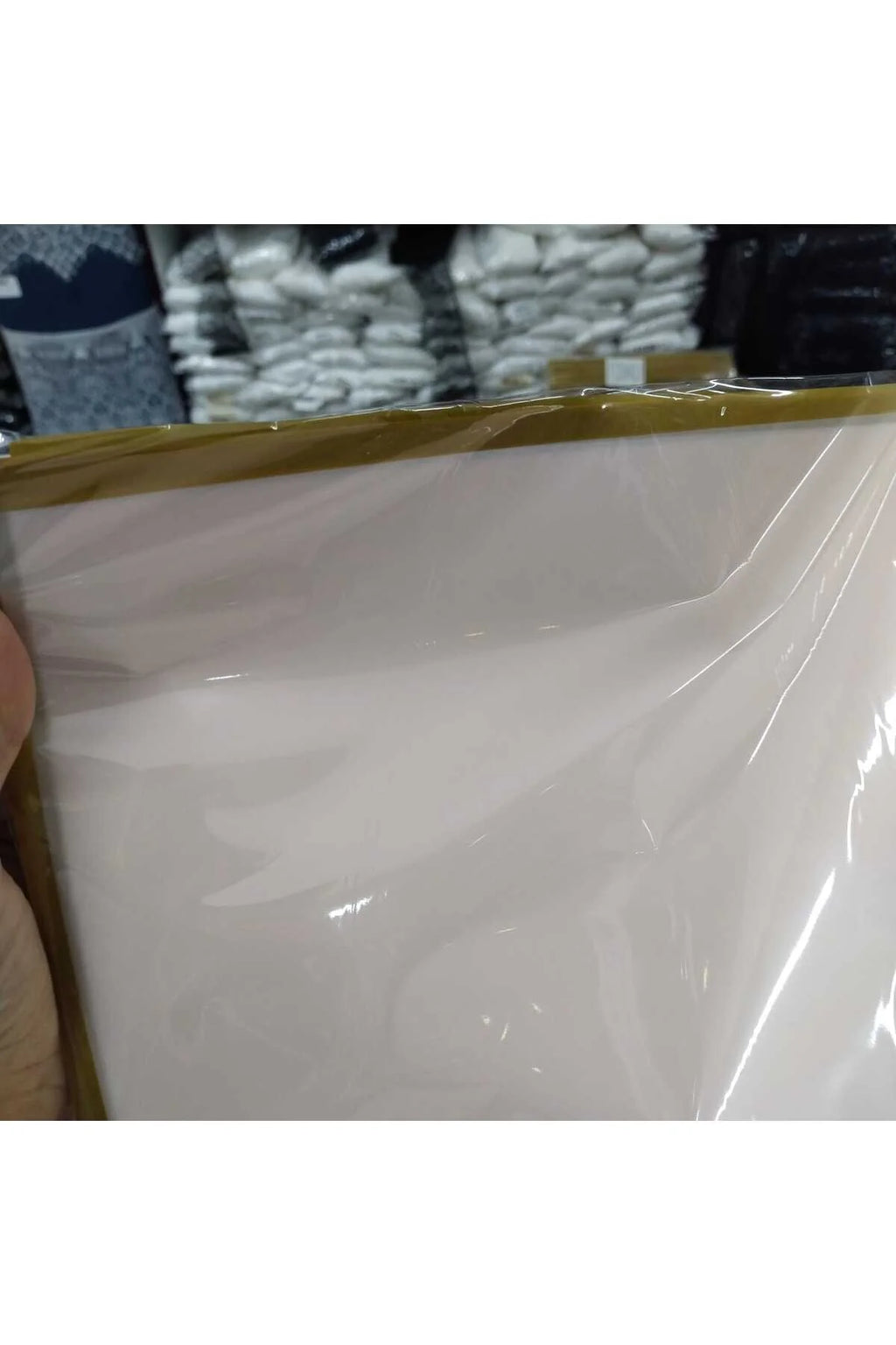 Çiçek Paketleme Ambalajı -Kağıdı Buket Sarma ve Hediye Paketi -20 adet Açık Pembe renk -altın kenar