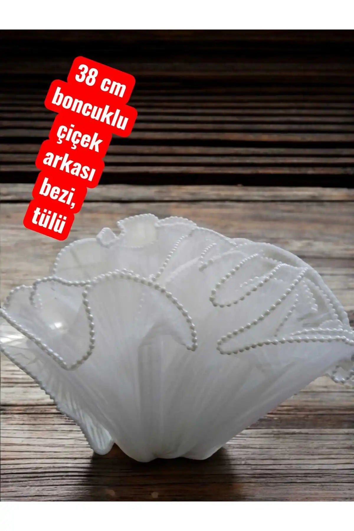 3,66 Metre Beyaz Boncuklu Çiçek Sarma Kağıdı💐Buket Ambalaj Kağıdı, Çiçek Sarma Çiçek Malzemeleri