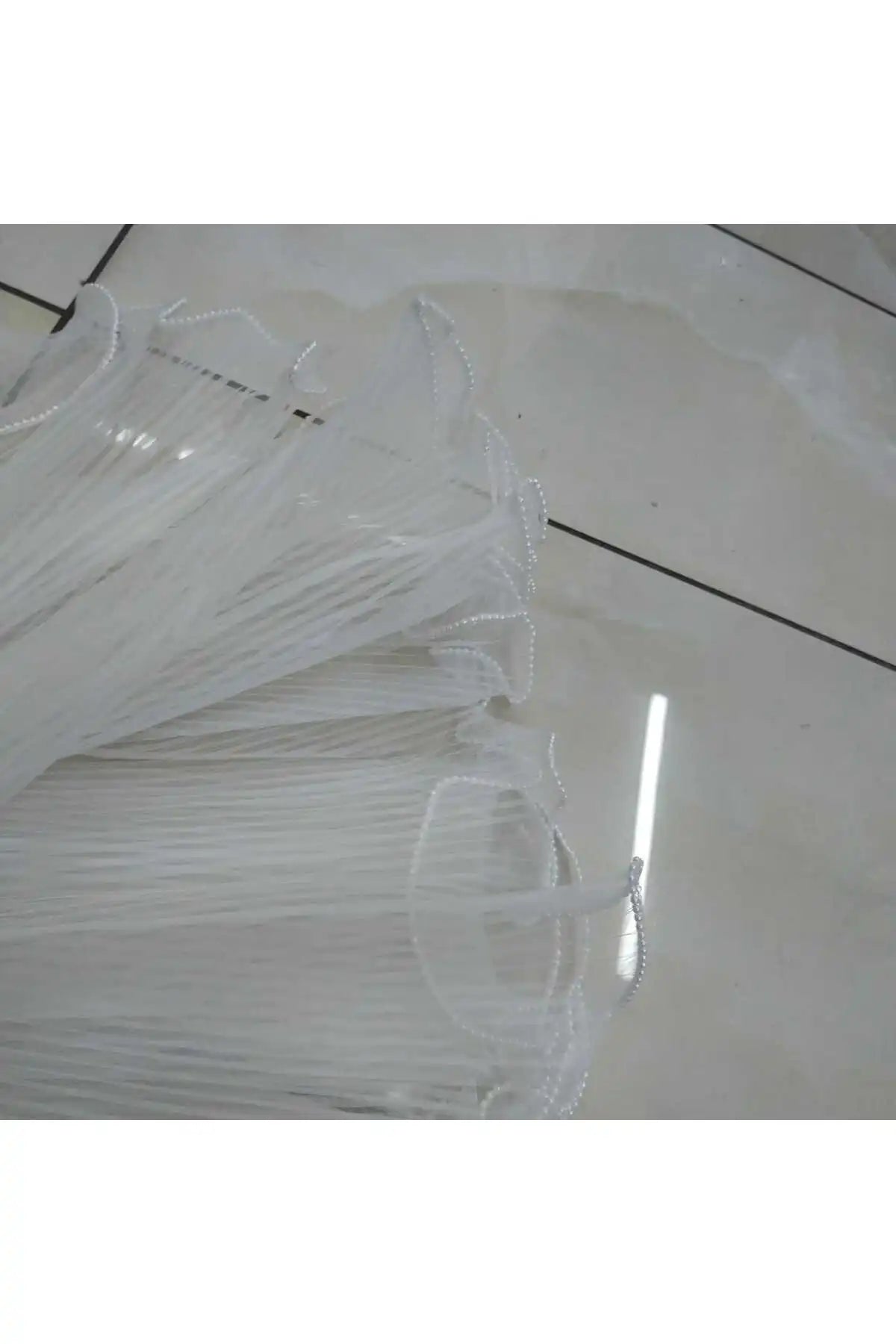 3,66 Metre Beyaz Boncuklu Çiçek Sarma Kağıdı💐Buket Ambalaj Kağıdı, Çiçek Sarma Çiçek Malzemeleri