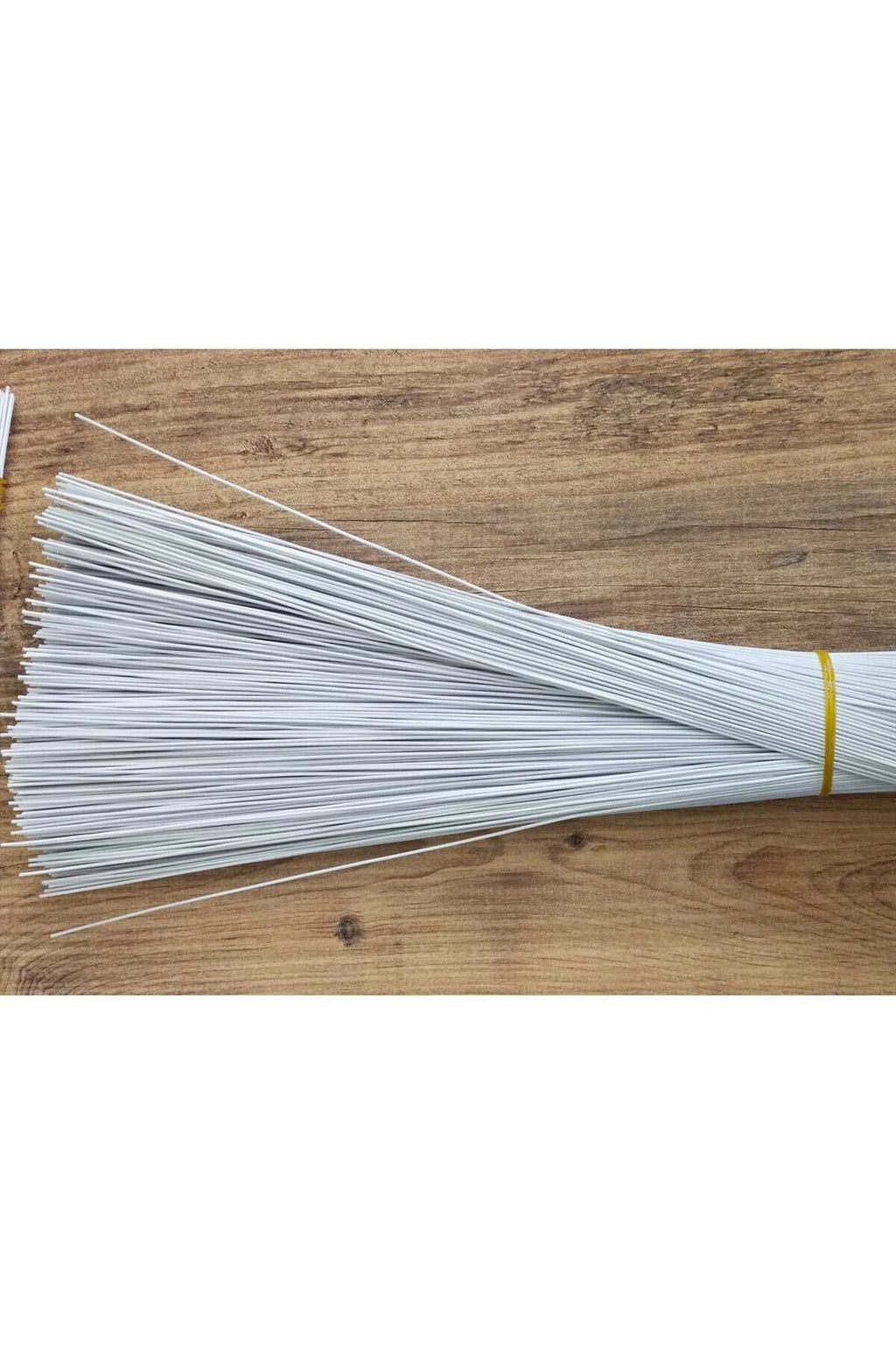 20 Adet BEYAZ Çiçek Teli-30 cm uzunluk 🌼🌸🎁💖 hobi, el sanatları ve çiçekçilik projeleri içindir.