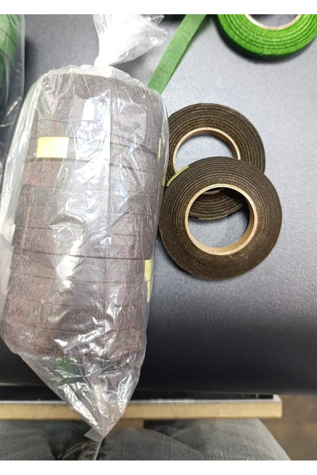 Kahverengi Çiçek Bandı, Çiçek Teli sarma, buket çiçek bandı,El yapımı DIY 1 cm eni 1 adet 28 metre
