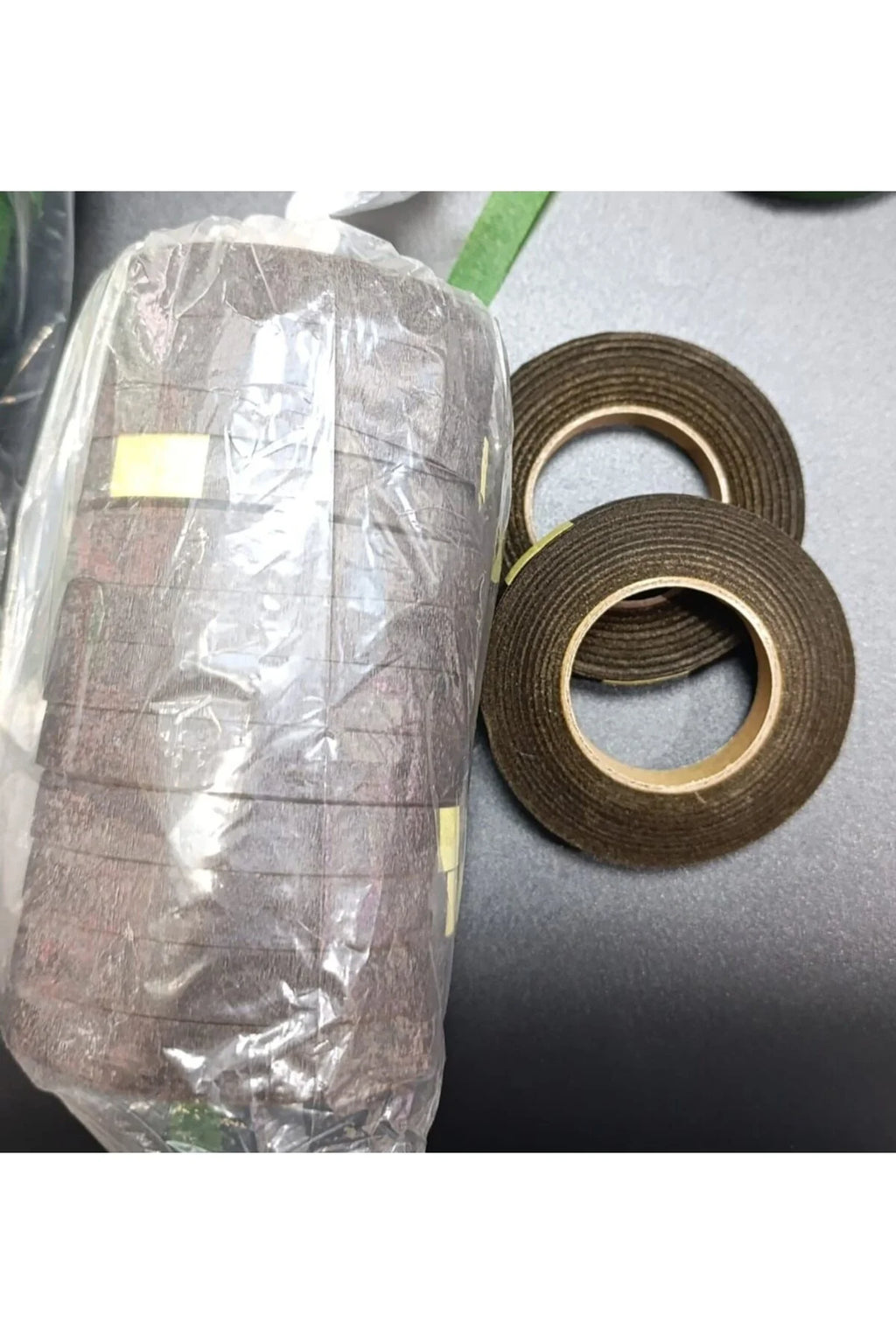 Kahverengi Çiçek Bandı 1 paket 12 adet, Şönil çiçek sarma, hobi ,buket yapım, DIY
