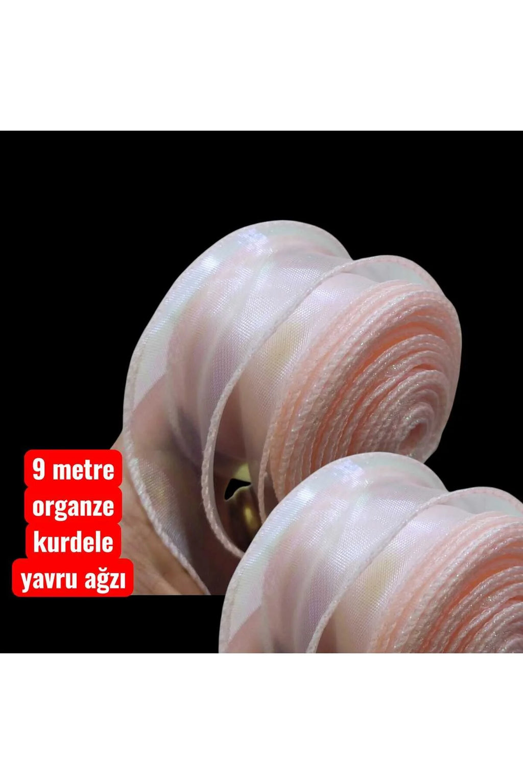9 m Organze Kurdela – Hediye Paketlemelerin -Çiçek yapımı-hobi işleriniz -DIY -yavru ağzı