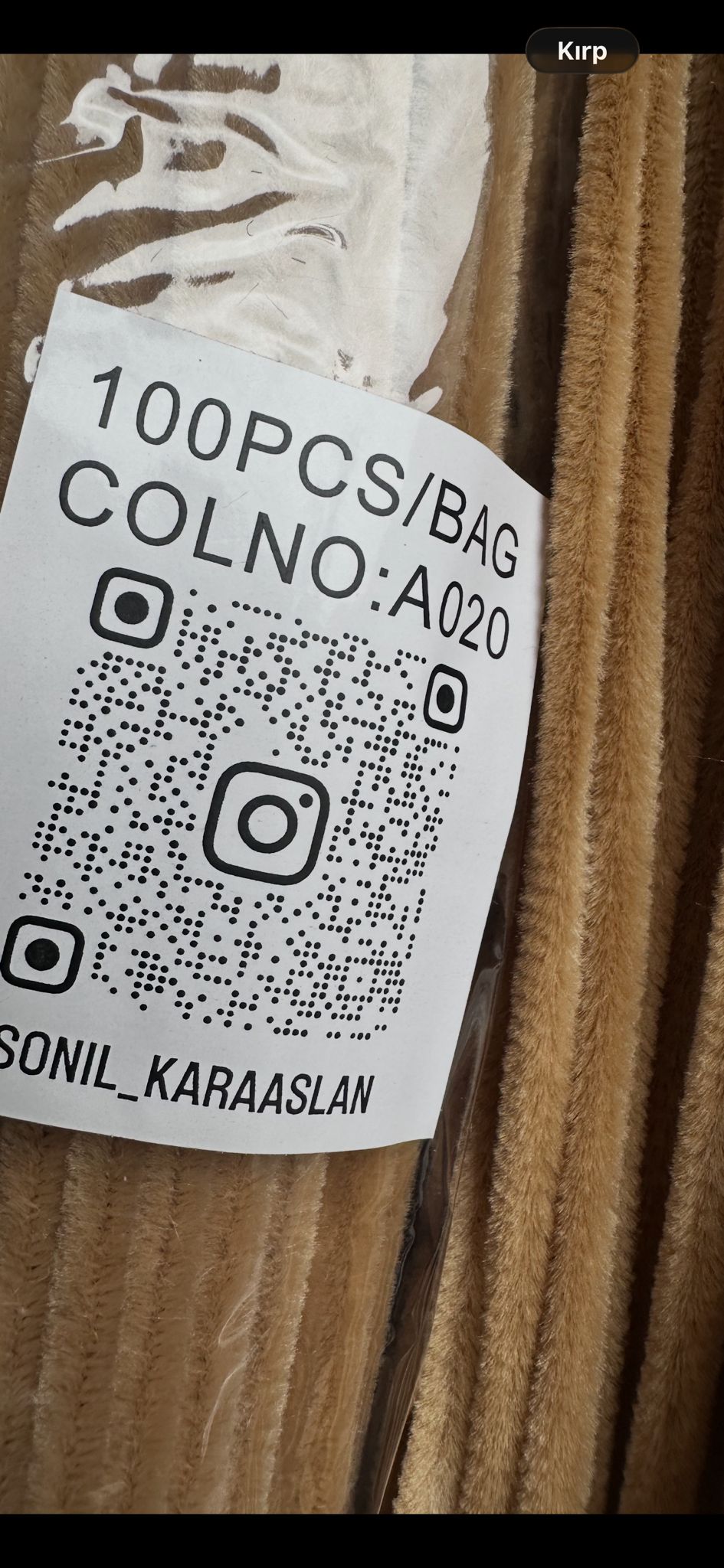 ŞÖNİL 100 LÜ KAHVERENGİ RENK KOD A020 30 CM -🛍️ YOĞUN TÜYLÜ HOBİ ÇUBUĞU TEL EL İŞİ 100 LÜ PAKET💐