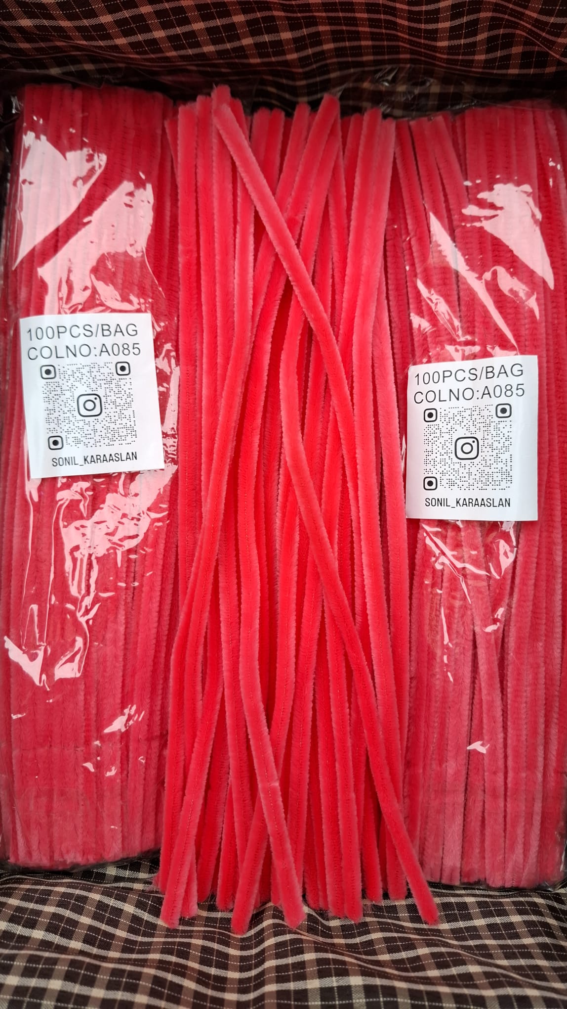 ŞÖNİL 100 LÜ AÇIK NAR ÇİÇEĞİ RENK KOD A085 30 CM -🛍️ YOĞUN TÜYLÜ ÇUBUĞU TEL EL İŞİ 100 LÜ PAKET💐