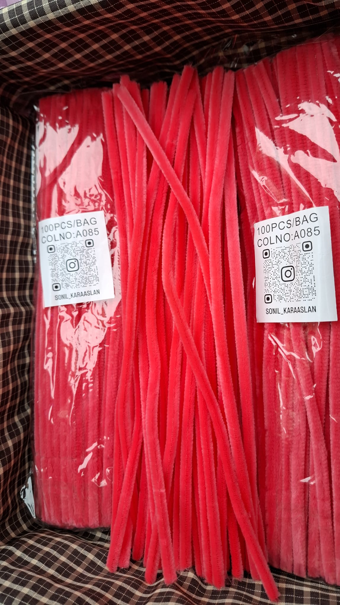 ŞÖNİL 100 LÜ AÇIK NAR ÇİÇEĞİ RENK KOD A085 30 CM -🛍️ YOĞUN TÜYLÜ ÇUBUĞU TEL EL İŞİ 100 LÜ PAKET💐