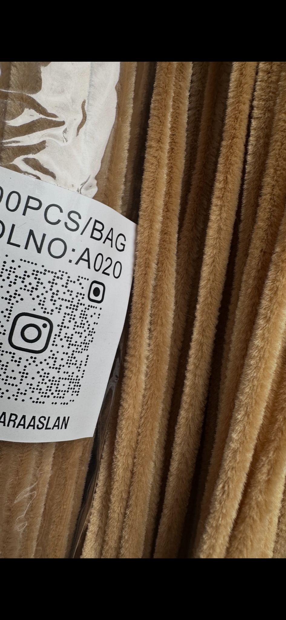 ŞÖNİL 100 LÜ KAHVERENGİ RENK KOD A020 30 CM -🛍️ YOĞUN TÜYLÜ HOBİ ÇUBUĞU TEL EL İŞİ 100 LÜ PAKET💐