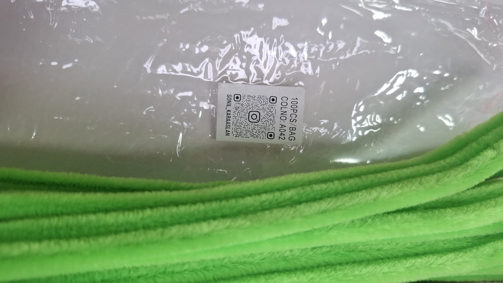 ŞÖNİL 100 LÜ YEŞİL RENK KOD A042 30 CM -🛍️ YOĞUN TÜYLÜ HOBİ ÇUBUĞU TEL EL İŞİ 100 LÜ PAKET💐