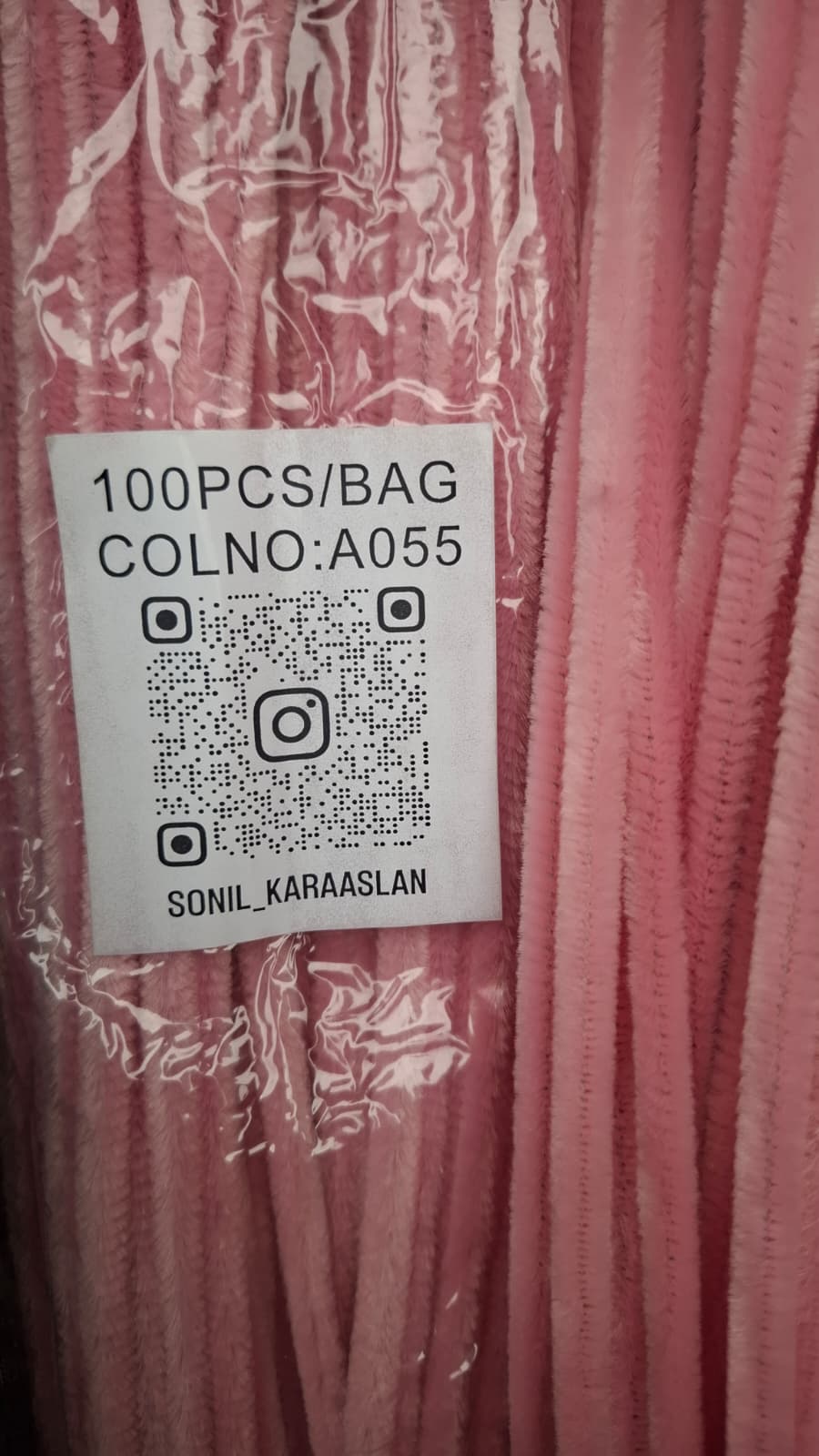🌹 100'lü Pembe A055 Şönil - Dekorasyon ve El Sanatları İçin Mükemmel Malzeme! 🎀-