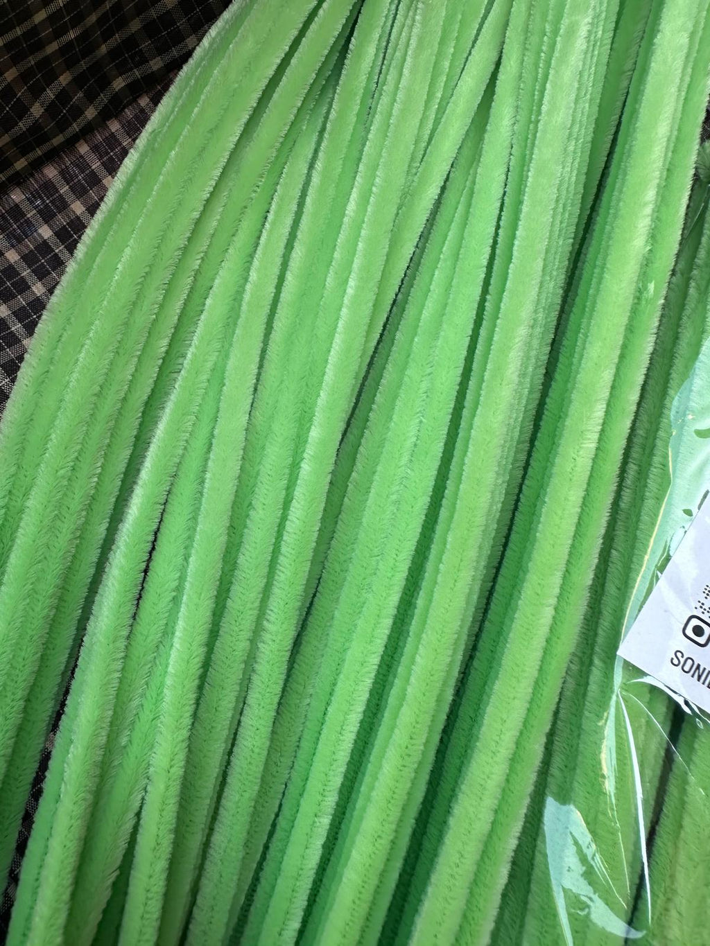 ŞÖNİL 100 LÜ YEŞİL RENK KOD A066 30 CM -🛍️ YOĞUN TÜYLÜ HOBİ ÇUBUĞU TEL EL İŞİ 100 LÜ PAKET💐