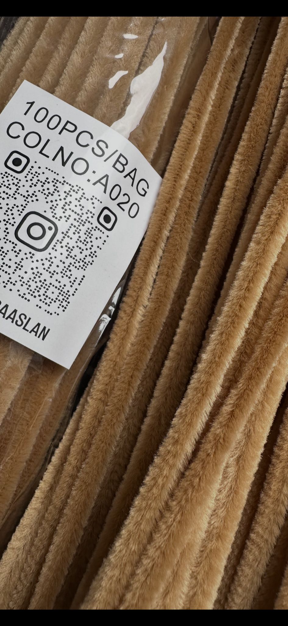 ŞÖNİL 100 LÜ KAHVERENGİ RENK KOD A020 30 CM -🛍️ YOĞUN TÜYLÜ HOBİ ÇUBUĞU TEL EL İŞİ 100 LÜ PAKET💐