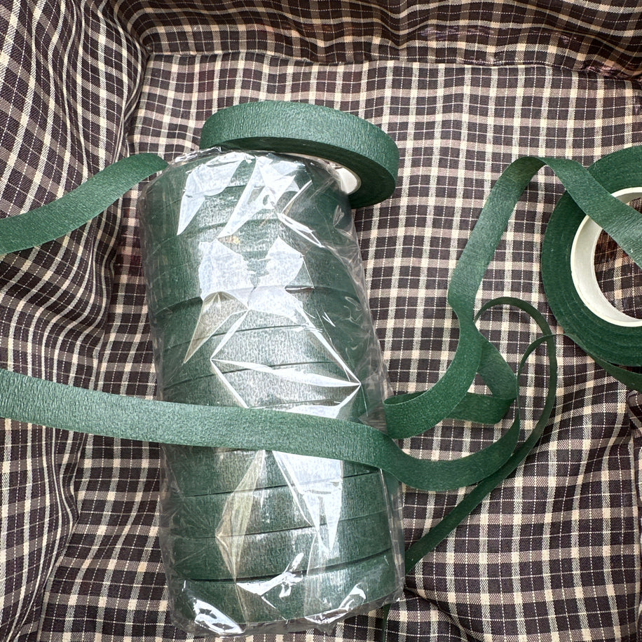 Yeşil Çiçek Bandı 1 paket 12 adet , buket yapım, yapay çiçek, kuru çiçek, Süsleme