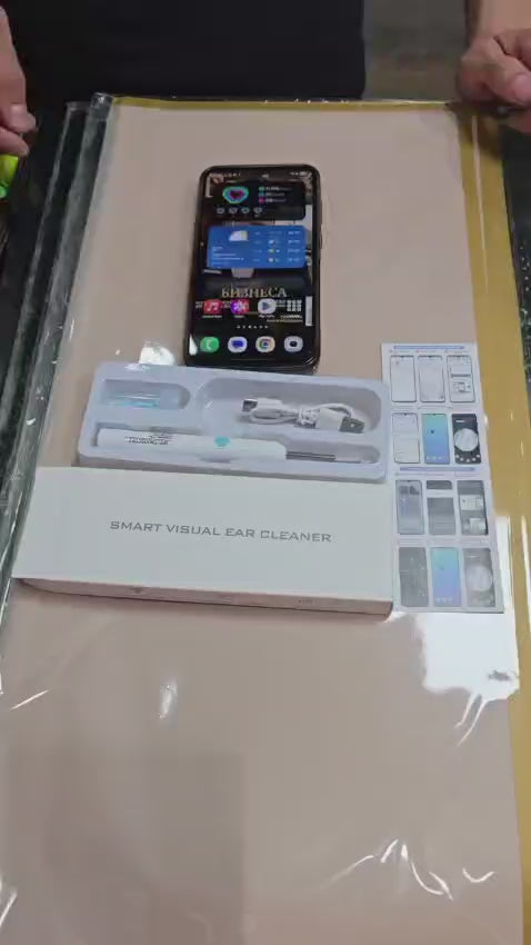 KULAK CİHAZI WiFi Kameralı Kulak Temizleme Kalemi 1296P HD LED Işıklı | iOS & Android Uyumlu | 5 Silikon Uç (Tüp İçinde)