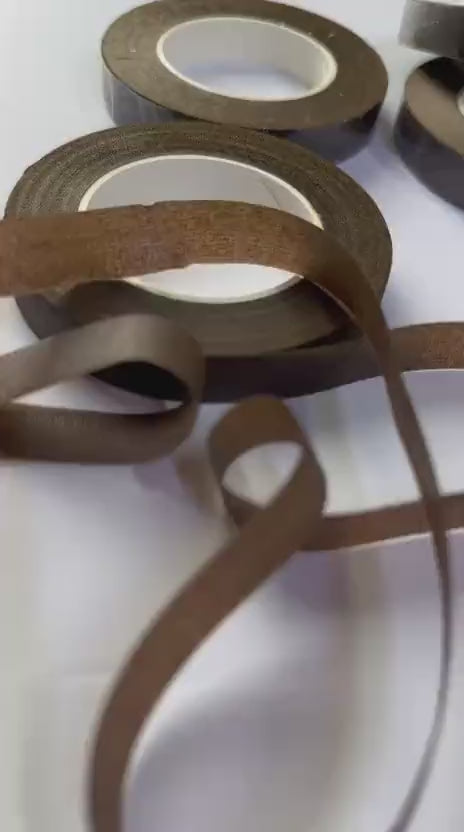 Kahverengi Çiçek Bandı, Çiçek Teli sarma, buket çiçek bandı,El yapımı DIY 1 cm eni 1 adet 28 metre