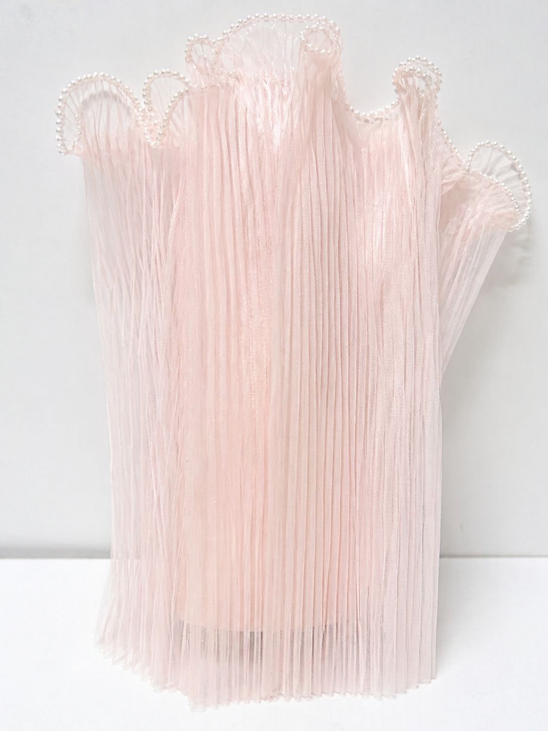 İncili Somon Çiçek Buketi Sarma Tülü 27 cm x 3,5 m – Şönil Çiçek Buket Kağıdı, Dekoratif Ambalaj Tül